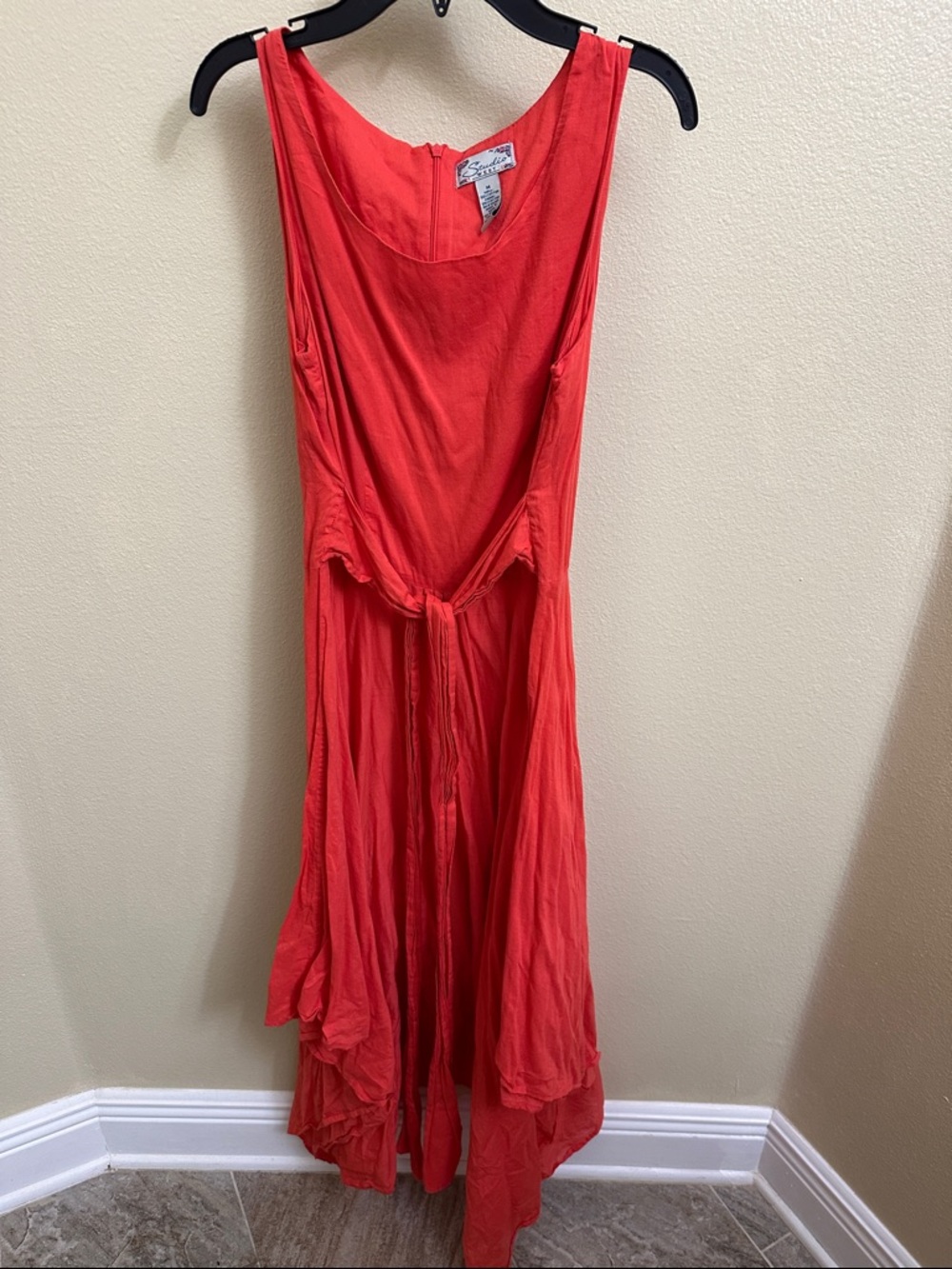 Studio West Coral High-Low Tie-Waist Dress medium